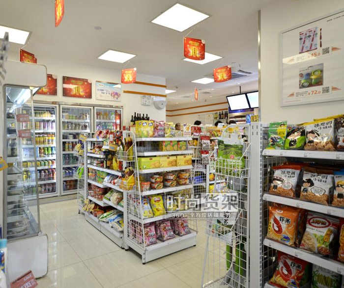 便利店貨架布局設計效果圖