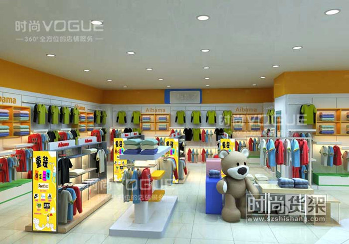 母嬰店貨架布局設計效果圖