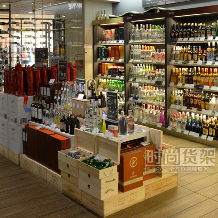 超市貨架_酒水展臺