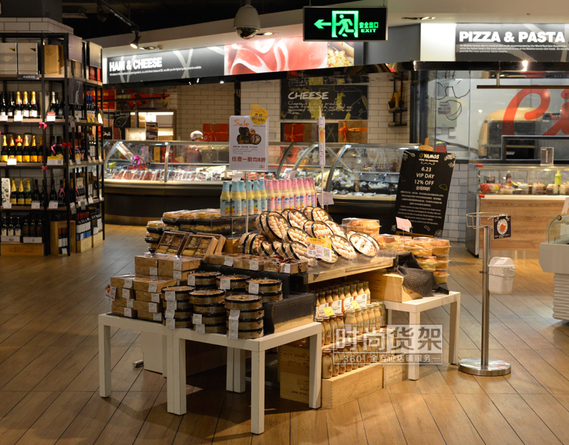 超市貨架_零食促銷(xiāo)展示桌