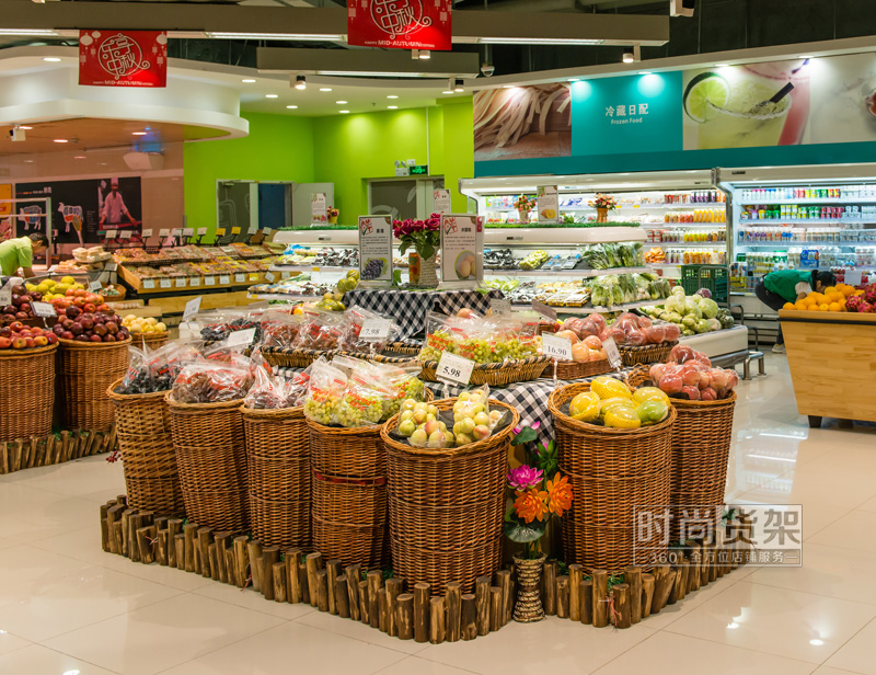 超市貨架_果蔬陳列筐